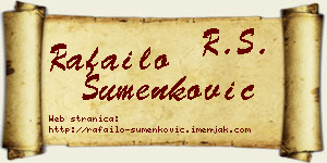 Rafailo Šumenković vizit kartica
